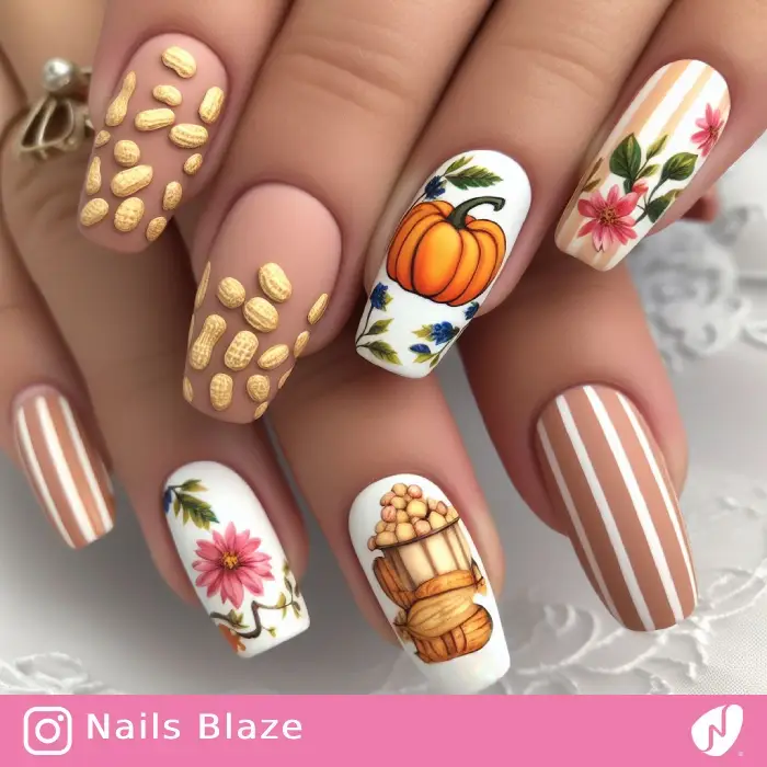 Harvest Season Nails | Thanksgiving | Holiday- NB1147