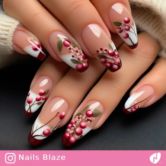 Cranberry Nails | Thanksgiving | Holiday- NB1153