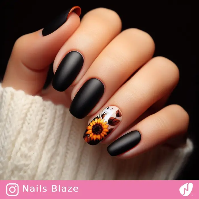 Sunflower Nails | Thanksgiving | Holiday- NB1164