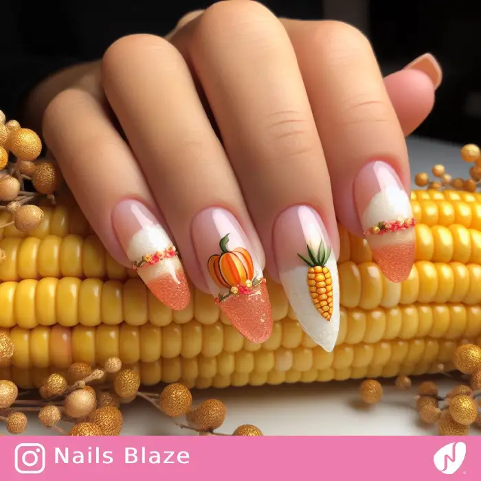 Corn Nail Design | Thanksgiving | Holiday- NB1088