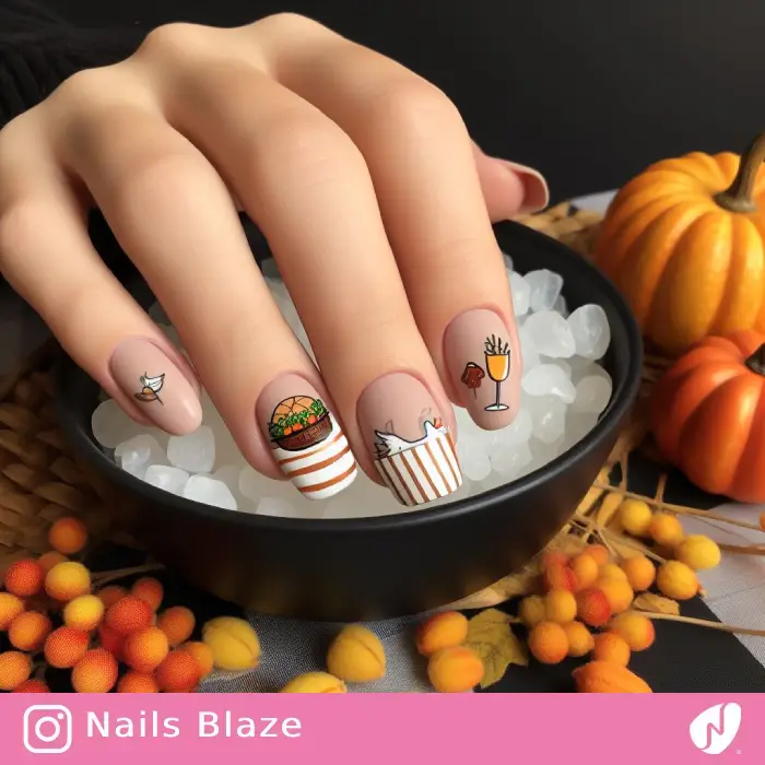 Dinner Table Nails | Thanksgiving | Holiday- NB1118
