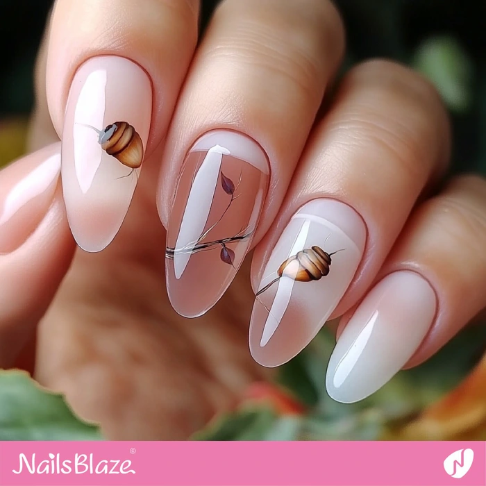 Glossy Nails Acorn Design | Thanksgiving Acorn Nails - NB6276