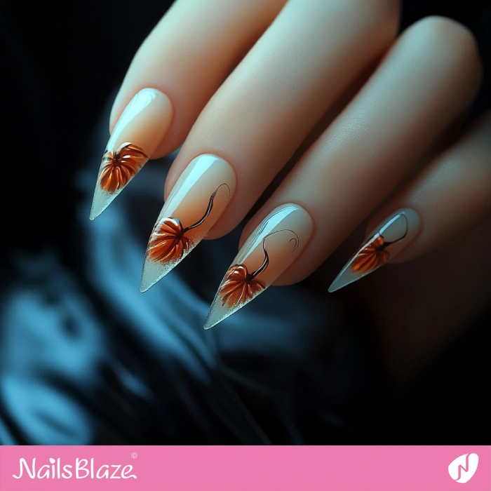 Pumpkin-inspired Nails | Classy Thanksgiving Nails - NB6351