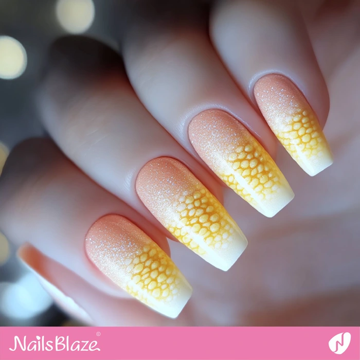 Corn Accent for Glitter Nails | Thanksgiving Corn Nails - NB6182