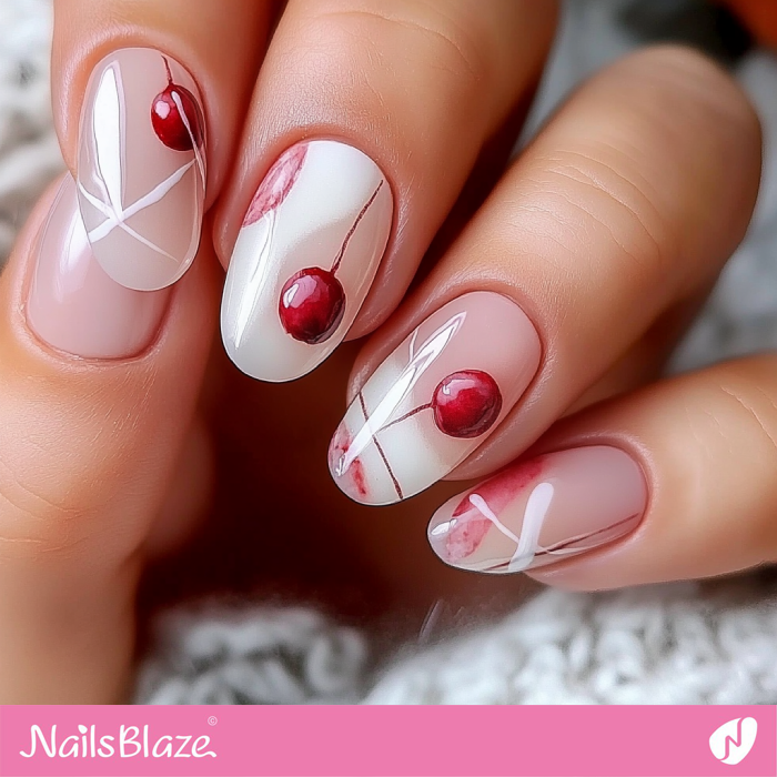 Classy Nails with Cranberry | Thanksgiving Cranberry Nails - NB6226