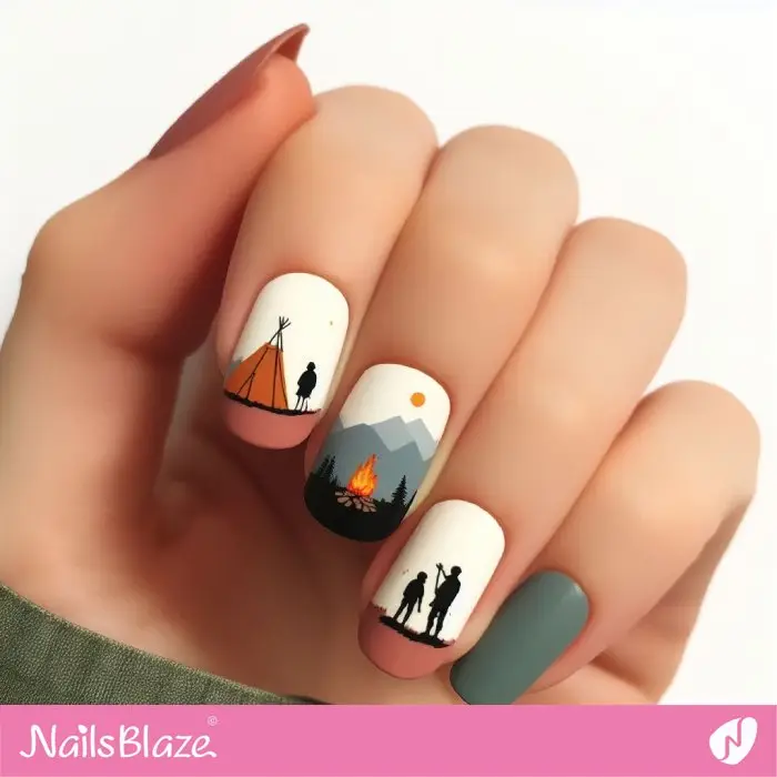 Camping Nail Design | Travel and Tourism - NB1220