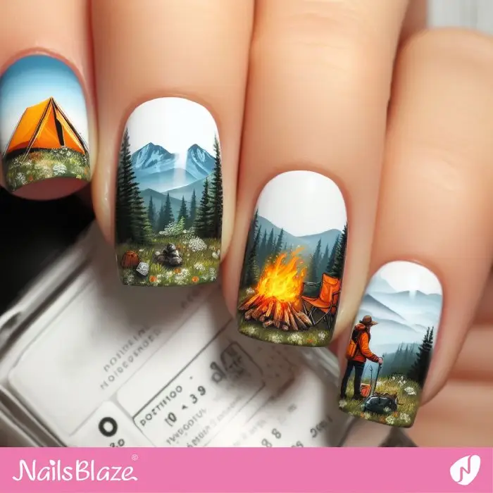 Camping Nail Design | Travel and Tourism - NB1222