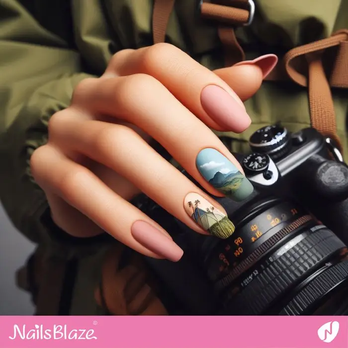 Camping Nail Design | Travel and Tourism - NB1223