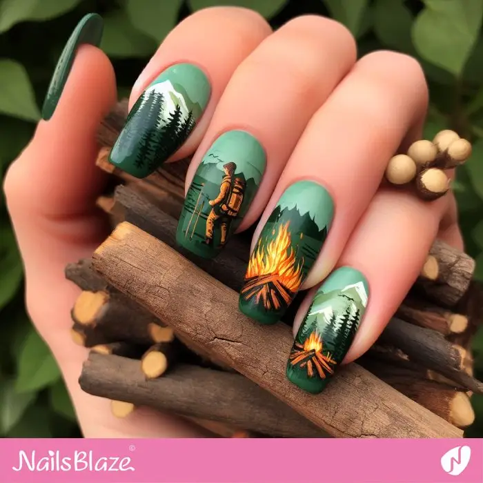 Hiking Nail Design | Travel and Tourism - NB1208