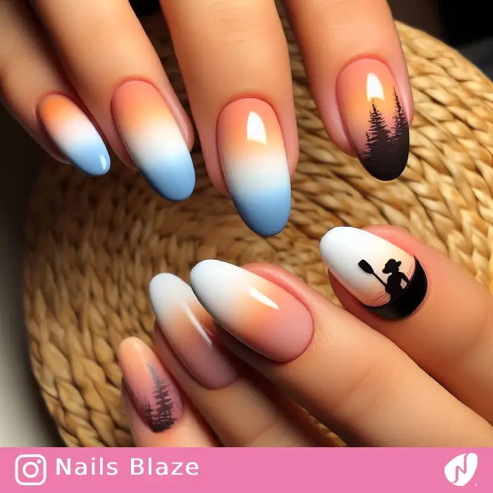 Paddling-inspired Nails | Sport | Travel and Tourism - NB966