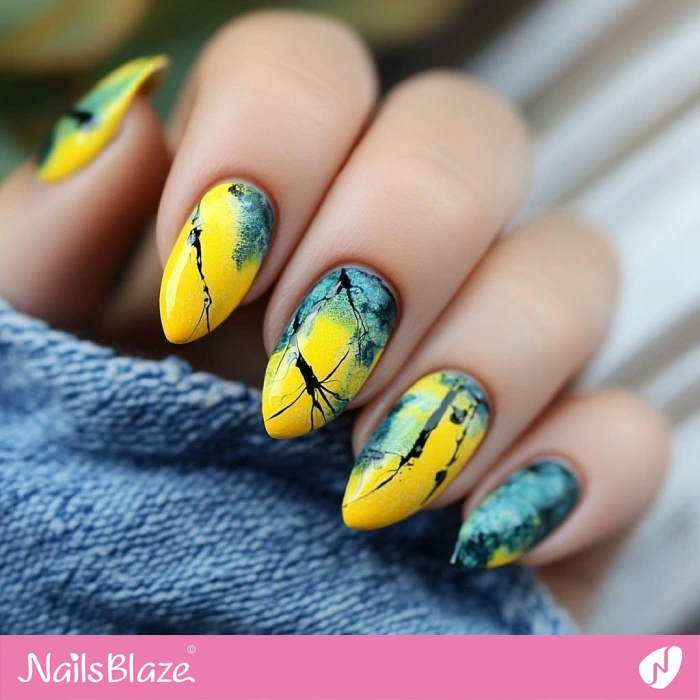 Breathtaking Watercolor Manicure | Watercolor Nails - NB5442