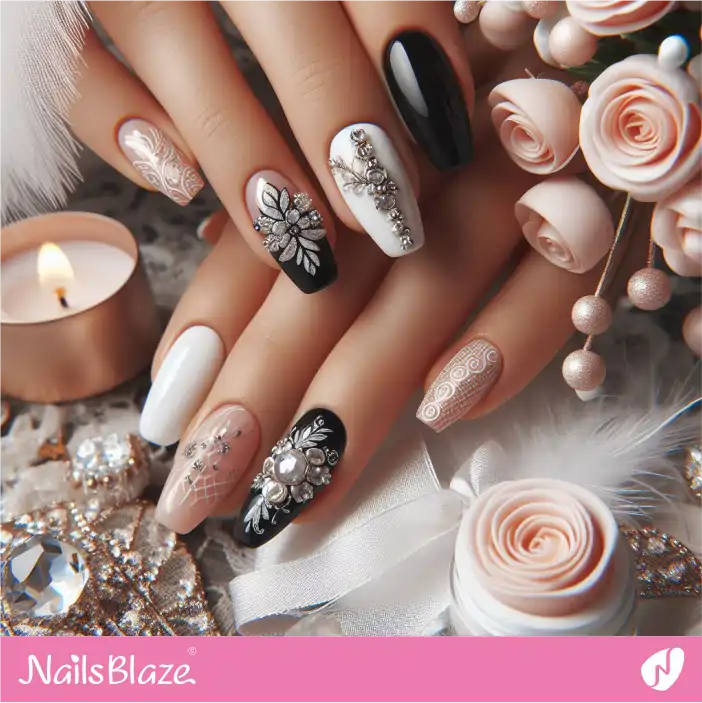 Beach Wedding Luxury Nail Design| Wedding-NB-D-379