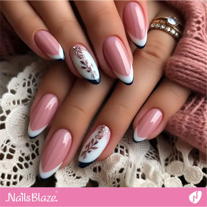 Mother in Law Double French Nail Design| Wedding-NB-D-256
