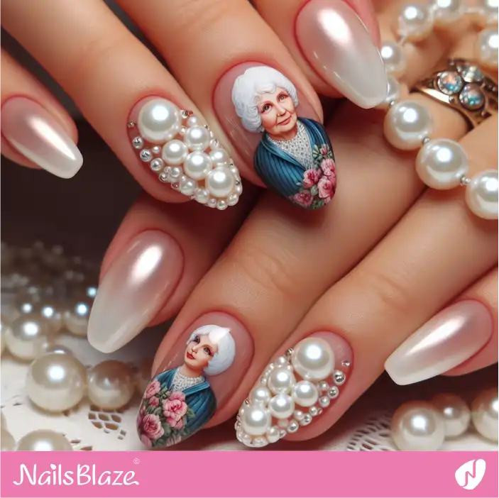Mother in Law Chrome Ombre Nail Design| Wedding-NB-D-344