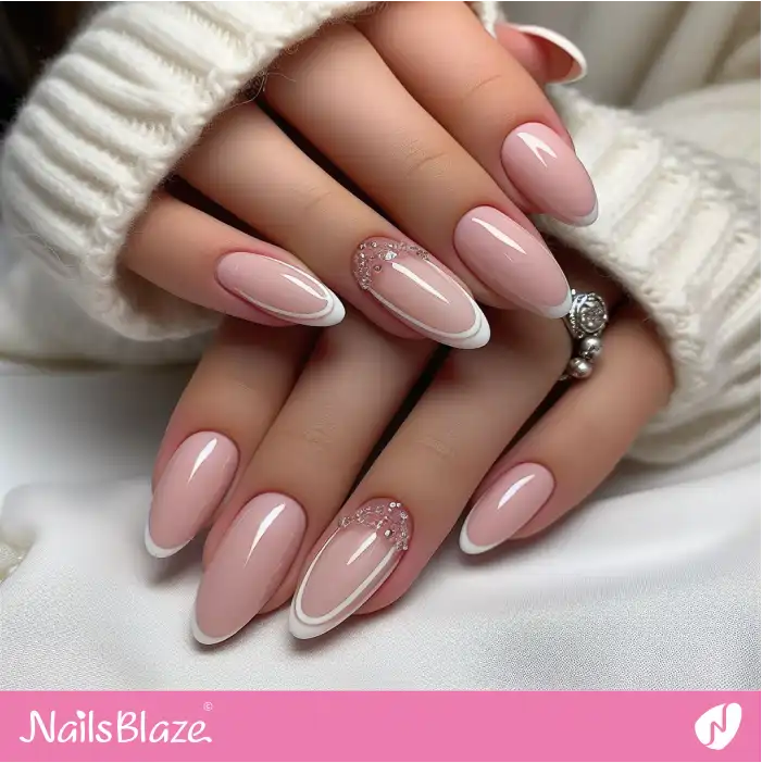 Double Line French Nails 