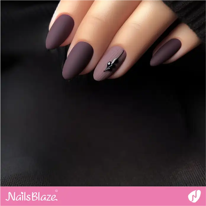 Matte Purple Taupe Buro Nails | Professional Nails - NB3002