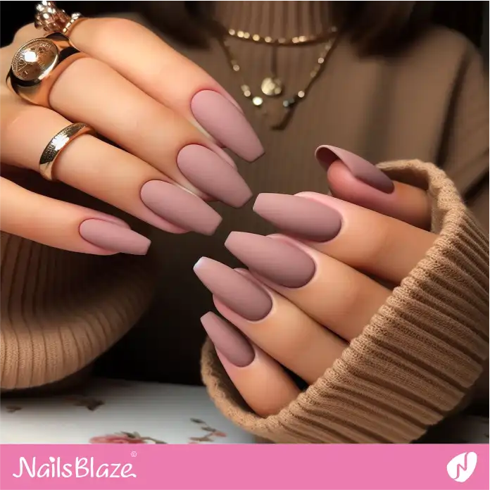 Office Solid Color Matte Nails | Professional Nails - NB2991