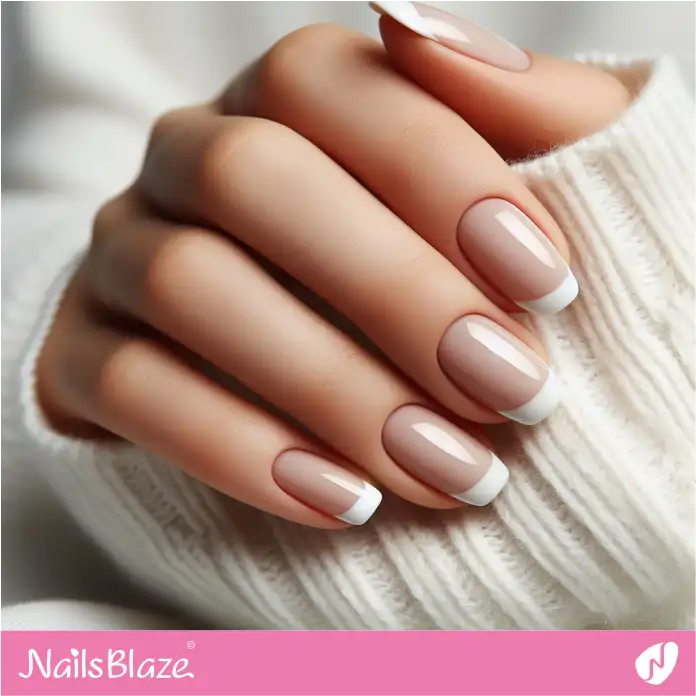 Simple French Manicure for Office | Professional Nails - NB3036