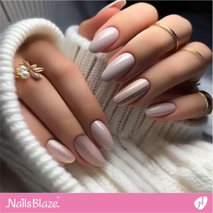 Elegant Pearly Nail Design for Office | Professional Nails - NB3044