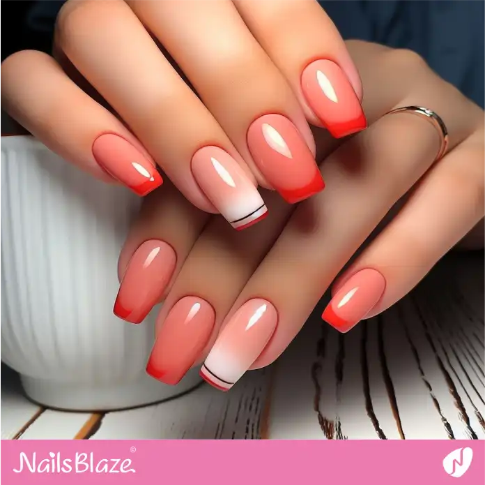 Coral French Nail Design for Office | Professional Nails - NB3076