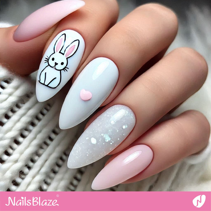 Simple Bunny Nail Art | Bunny Nails- NB7700