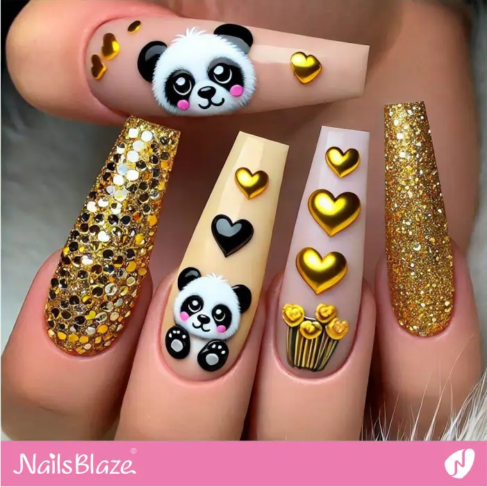 Panda Nails 3D Design | Panda Nails- NB7591