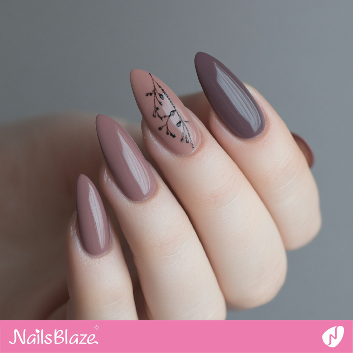 Almond Nails with a Touch of Cinnamon Slate | Benjamin Moore Color Trend 2025 - NB6108