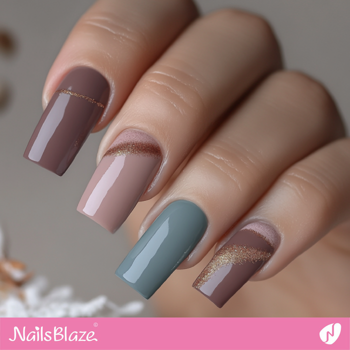 Mix and Match Cinnamon Slate Nails | Benjamin Moore Color Trend 2025 - NB6114