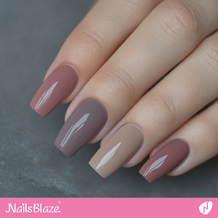 Nail Art for Colors that Go Well with Cinnamon Slate | Benjamin Moore Color Trend 2025 - NB6121