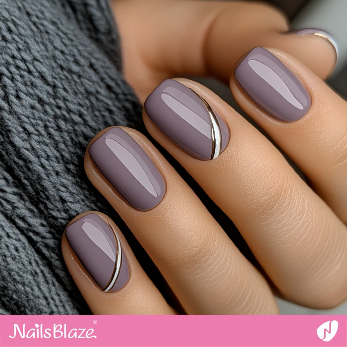 Mauve Finery Nails Minimal Design | Sherwin William Color Capsule 2025 - NB6395