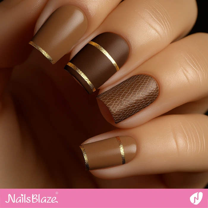 Leather-inspired Grounded Nails | Sherwin William Color Capsule 2025 - NB6402