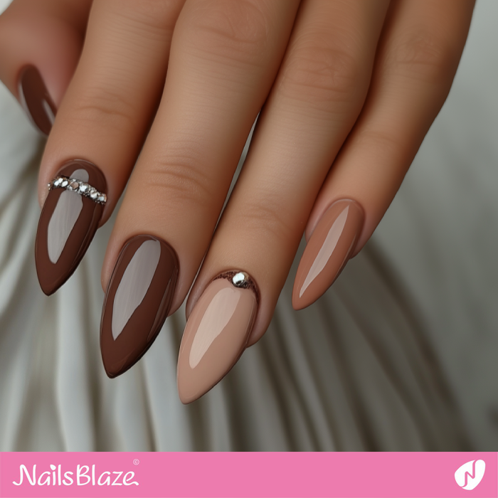 Easy to Do and Luxury Mocha Mousse Nails Design | Color of the Year 2025 - NB6986