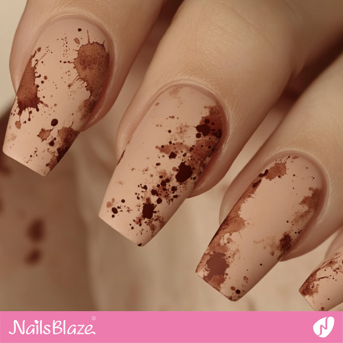 Splash Design Mocha Mousse Nails | Color of the Year 2025 - NB7057