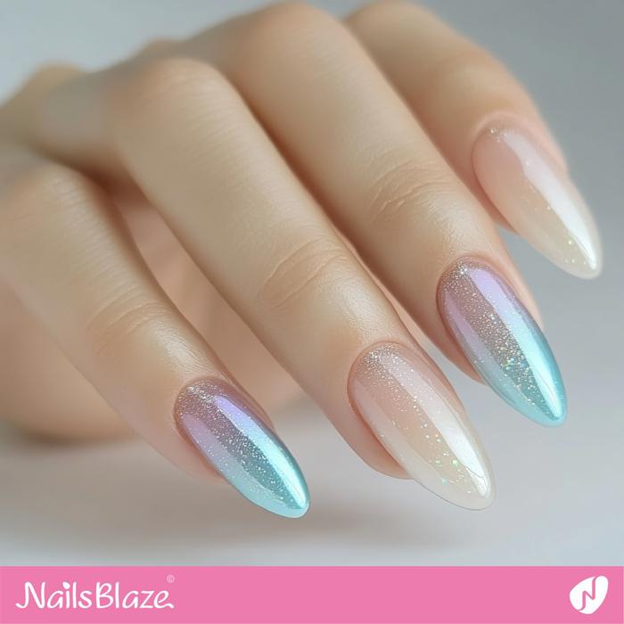 Neutral Pastel Color Nails in a Gradient Effect Design | Anna Customized Nail Designs- NB7262