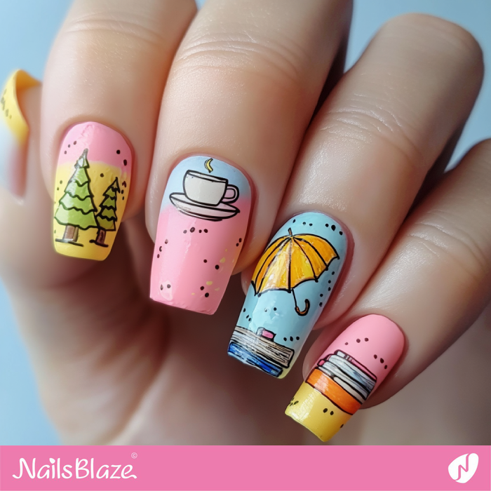 Nails for Her Love for Literature and Travel | Arina