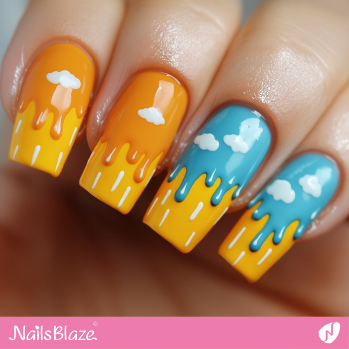 Rainy Day Joy Nails Design | Arina