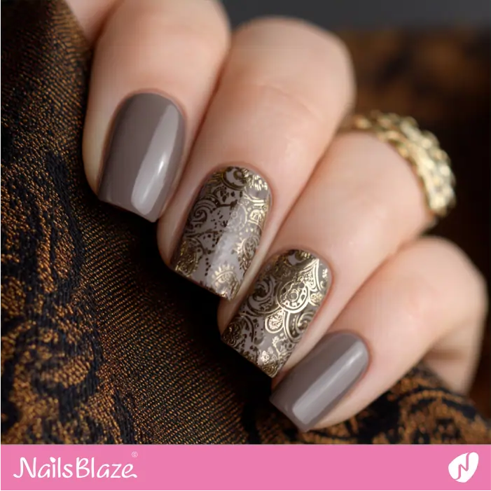 Edwardian Style-Inspired for Downton Abbey Nails | Cordelia-M-Customized Nails- NB8378