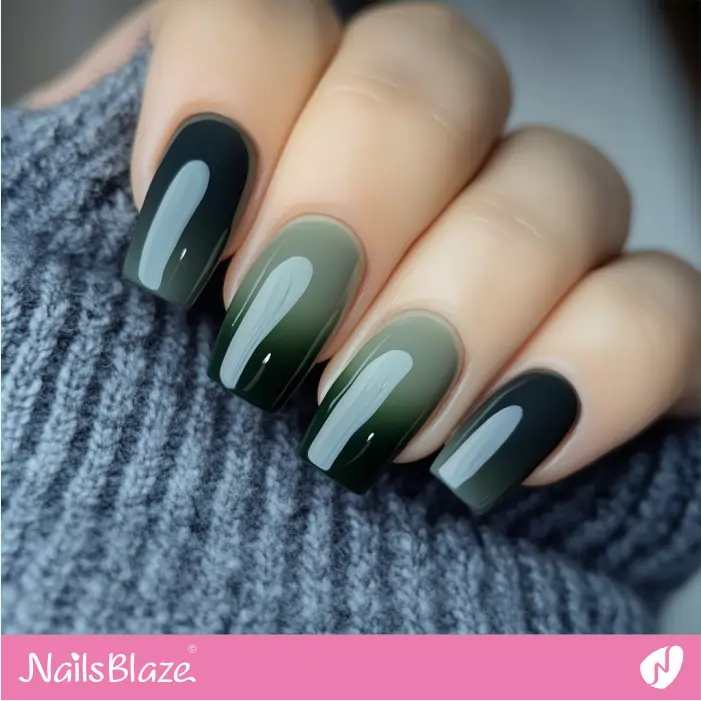 Green Gradient Nails for Statement-making Styles | Elen Customized Nail Designs- NB7382