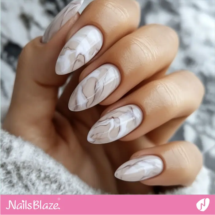 Marble Nails for a Classy and Artistic Touch | Marjani Customized Nail Designs- NB7516