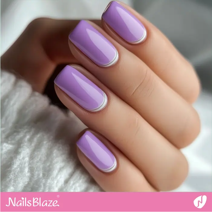 Short Pastel Lavender Nails for a Fresh and Modern Look | Marjani Customized Nail Designs- NB7509