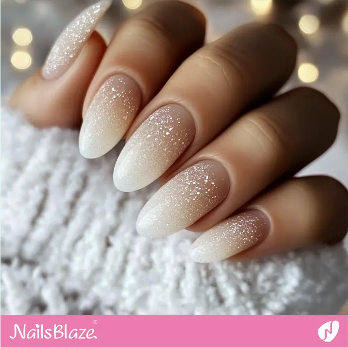 Neutral Almond-shaped Winter Nails with Gradient | Nora Customized Nail Designs- NB7321