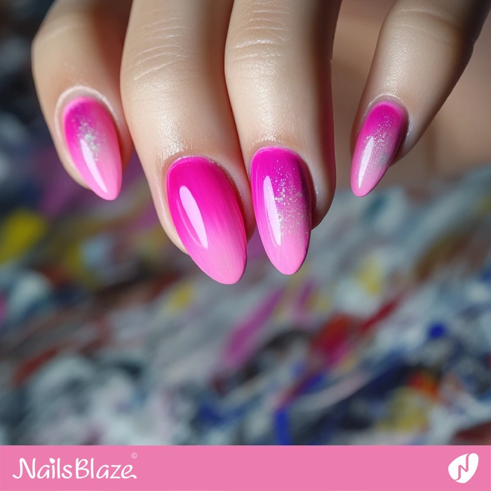 Simple Nails Ombre Design | Pink Ombre Nails - NB6488