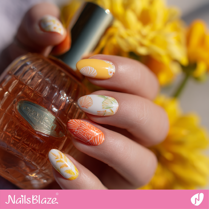 Seashell Design for Summer Nails | Seashell Nails- NB8221