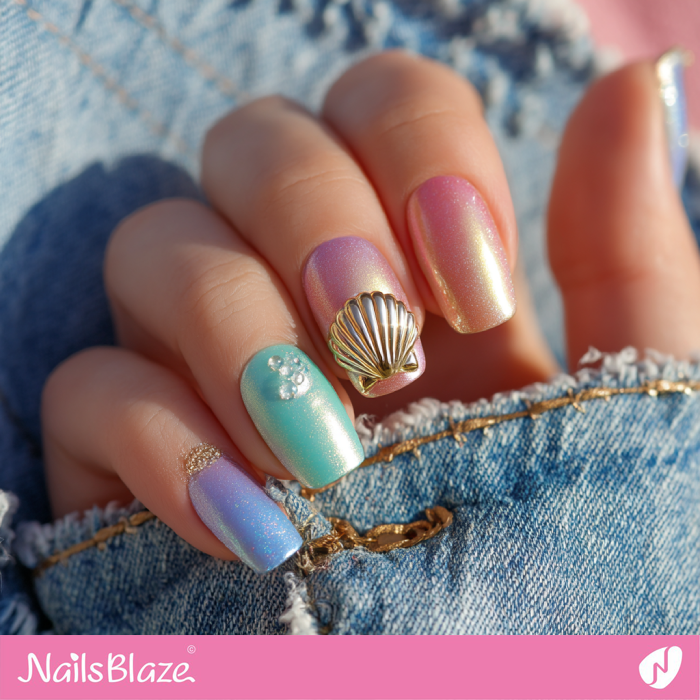 Seashell Nail Charm for Summer Nails | Seashell Nails- NB8223
