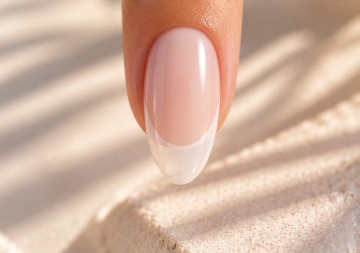 Transparent French Nails