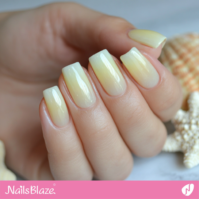 Watery Yellow Nails for Summer | Watery Nails- NB8236