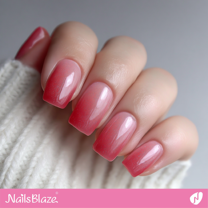 Watery Red Design for Short Nails | Watery Nails- NB8240