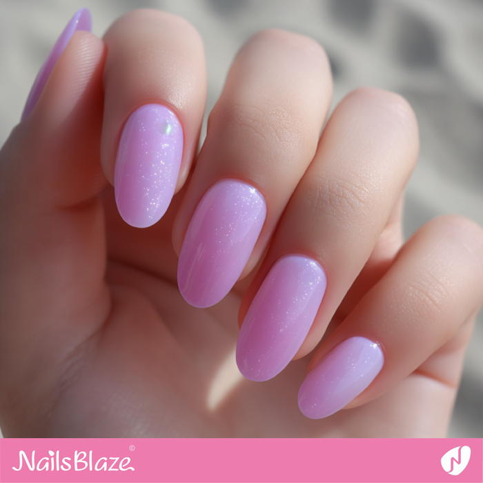 Watery Purple Nails Shimmer Design | Watery Nails- NB8241