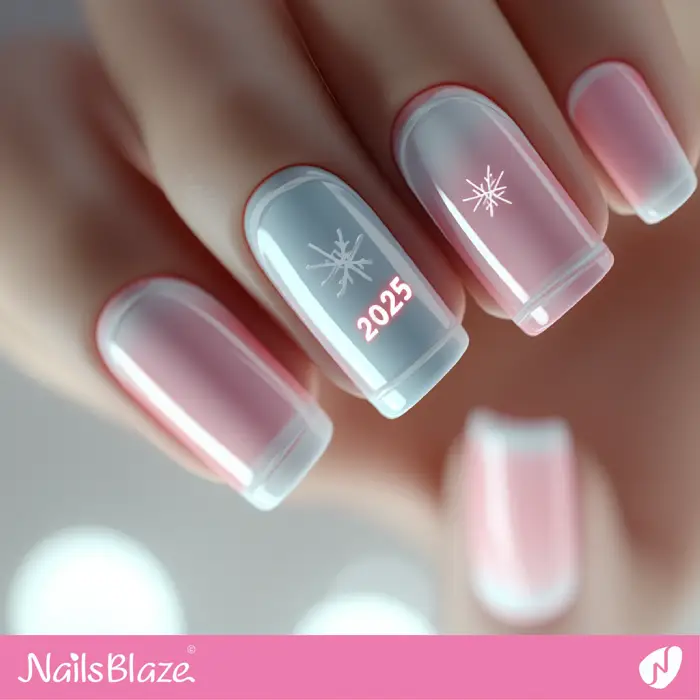 Winter Soft Pink Nails Design | Winter 2025 Nails - NB6652