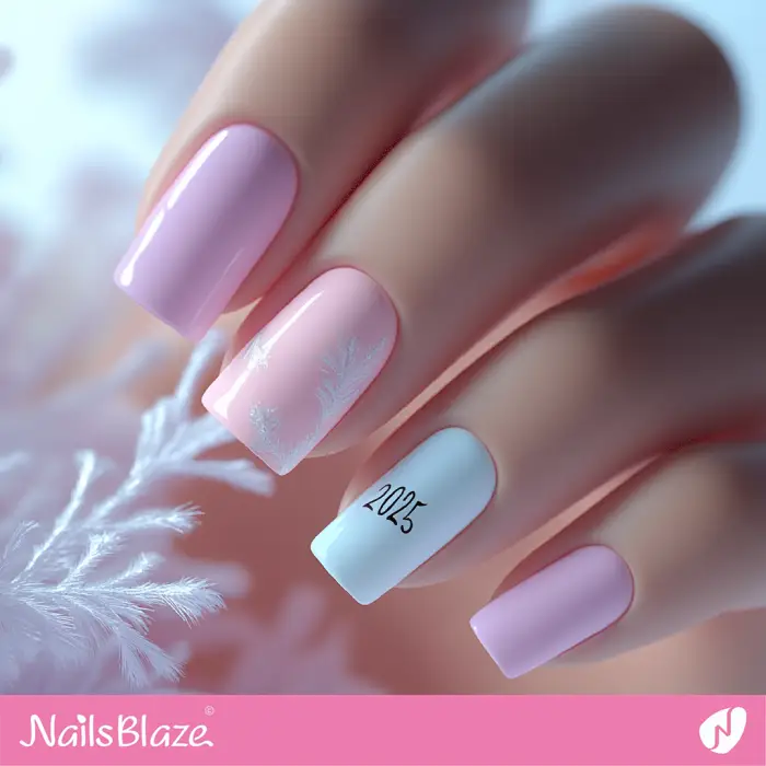 Winter Pastel Nails Simple Design | Winter 2025 Nails - NB6665